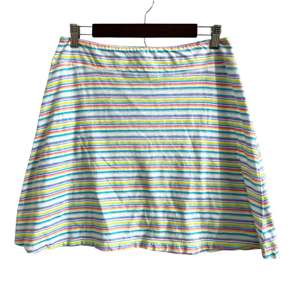 Fresh Produce Striped Mini Skirt Multicolor Size Small Womens Cotton Made in USA